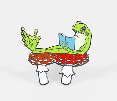 The Frog Reader Pin
