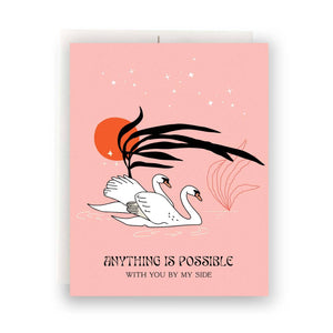 Swans Love Card