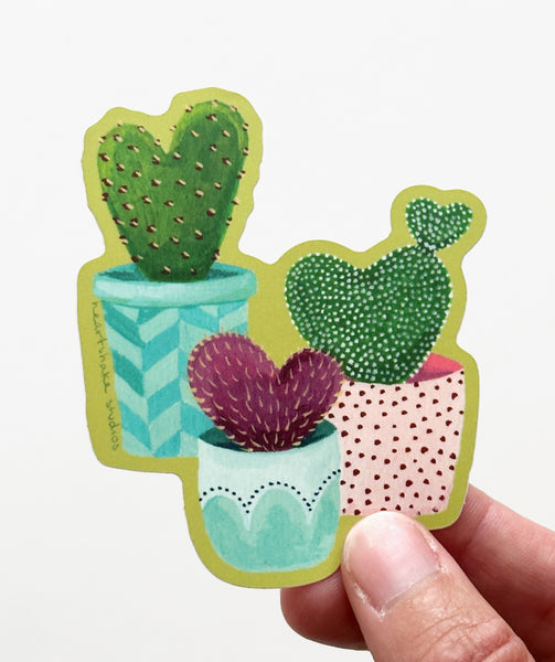Cactus Love Sticker by Heartshake Studios