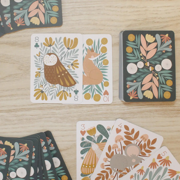 Woodland Wanderings Nature-Inspired Playing Cards Deck - For Kids and All!