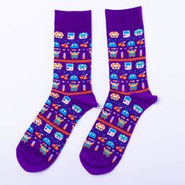 Men's Patterned Crew Socks