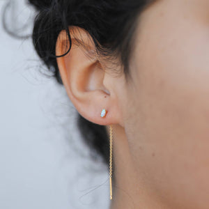 Studded Threader Earrings