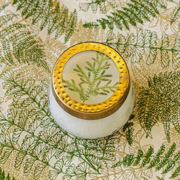 Pressed Floral Candle