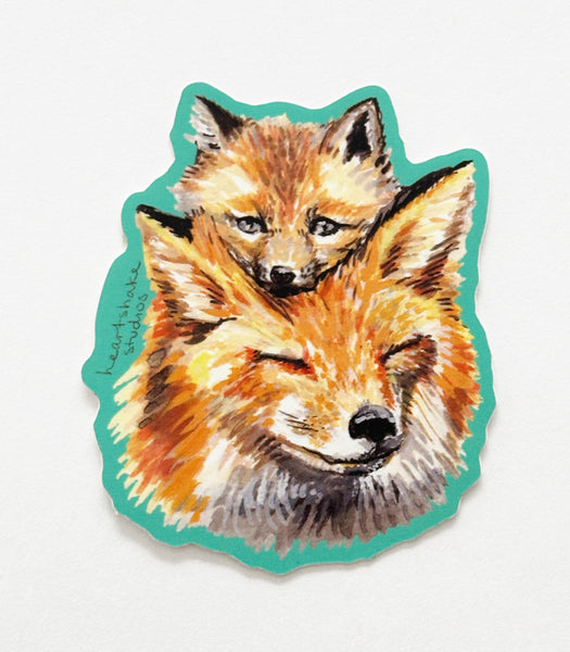 Fox Sticker by Heartshake Studios