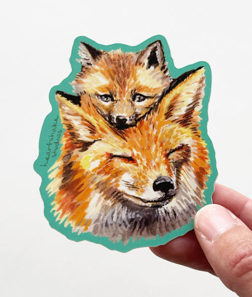 Fox Sticker by Heartshake Studios