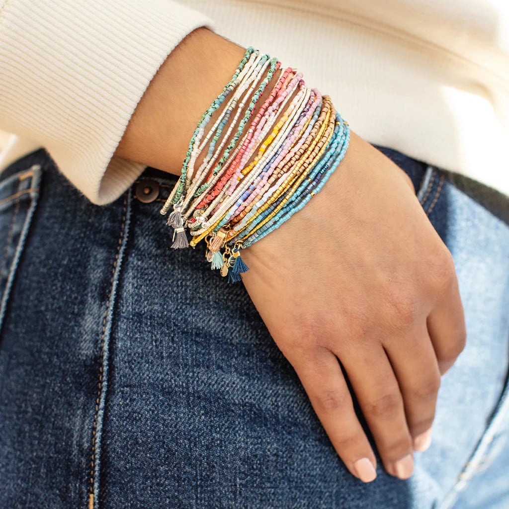 Chromacolor Miyuki Beaded Bracelet Trio Heartshake Studios
