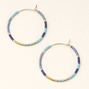 Chromacolor Miyuki Beaded Small Hoop Earrings