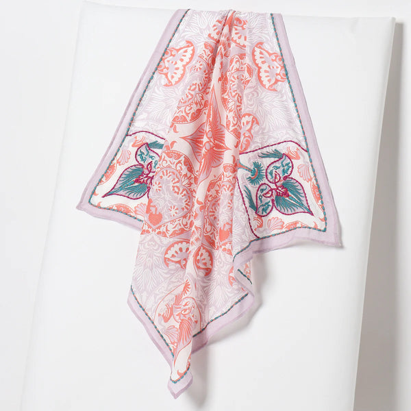 Cotton Scarves with Embroidery