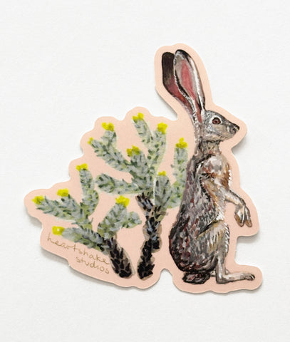 Jackrabbit Sticker by Heartshake Studios