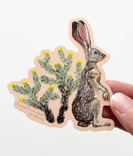 Jackrabbit Sticker by Heartshake Studios