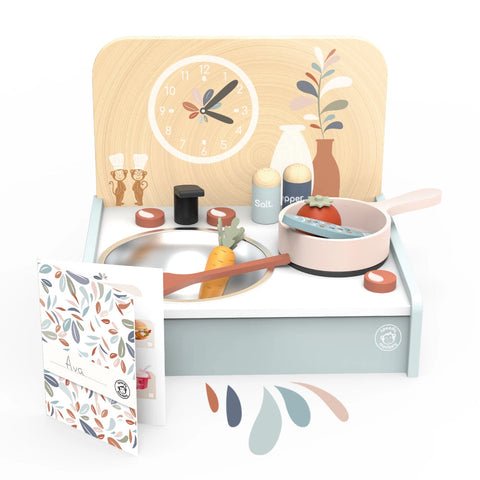 Wooden Play Kitchen Set