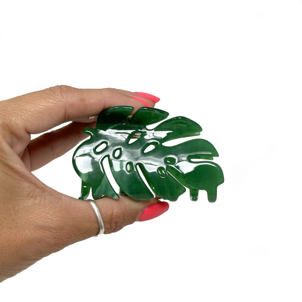 Monstera Leaf - Hair Claw Clip