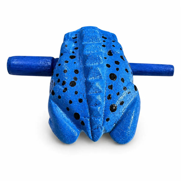 Painted Wooden Musical Frog Percussion Instrument