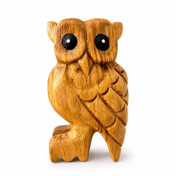 Wooden Musical Whistle Owl