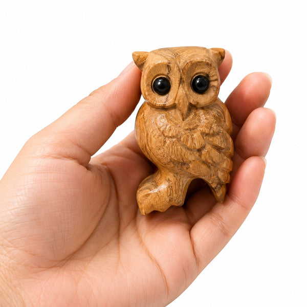 Wooden Musical Whistle Owl