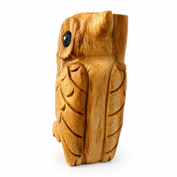 Wooden Musical Whistle Owl