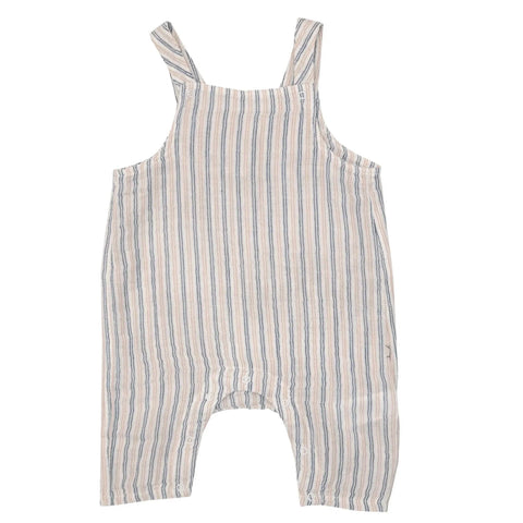 Navy & Clay Nautical Stripe Overall