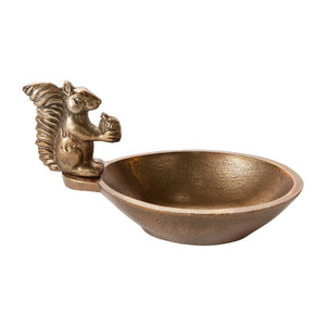 Brass Squirrel Bowl