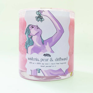 Wisteria, Pear & Driftwood Soy Wax Candle