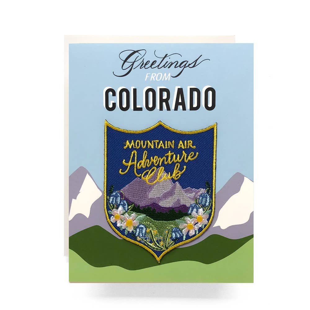 Patch Greeting Card | Mountain Air Adventure Club