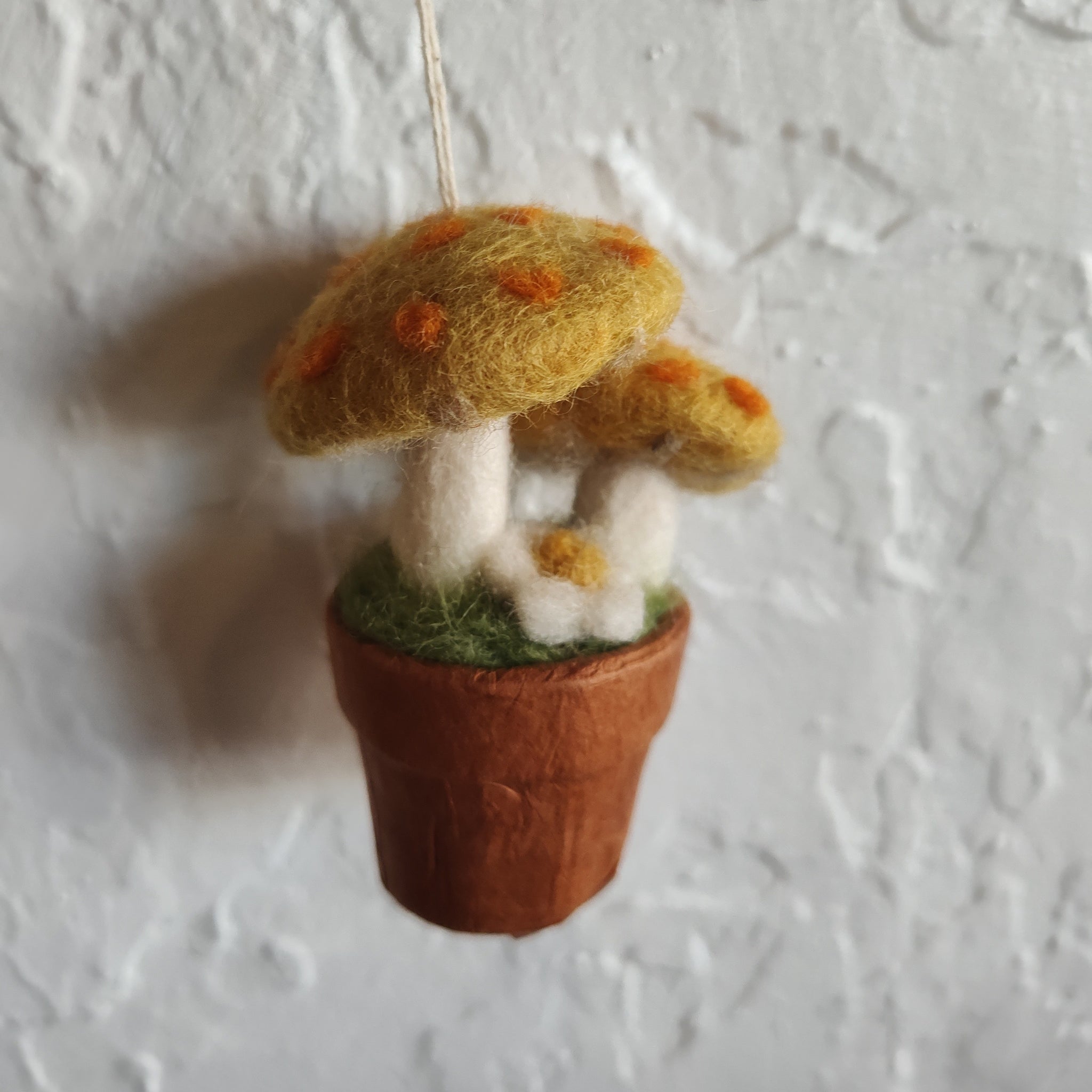 Double Mushroom Ornament