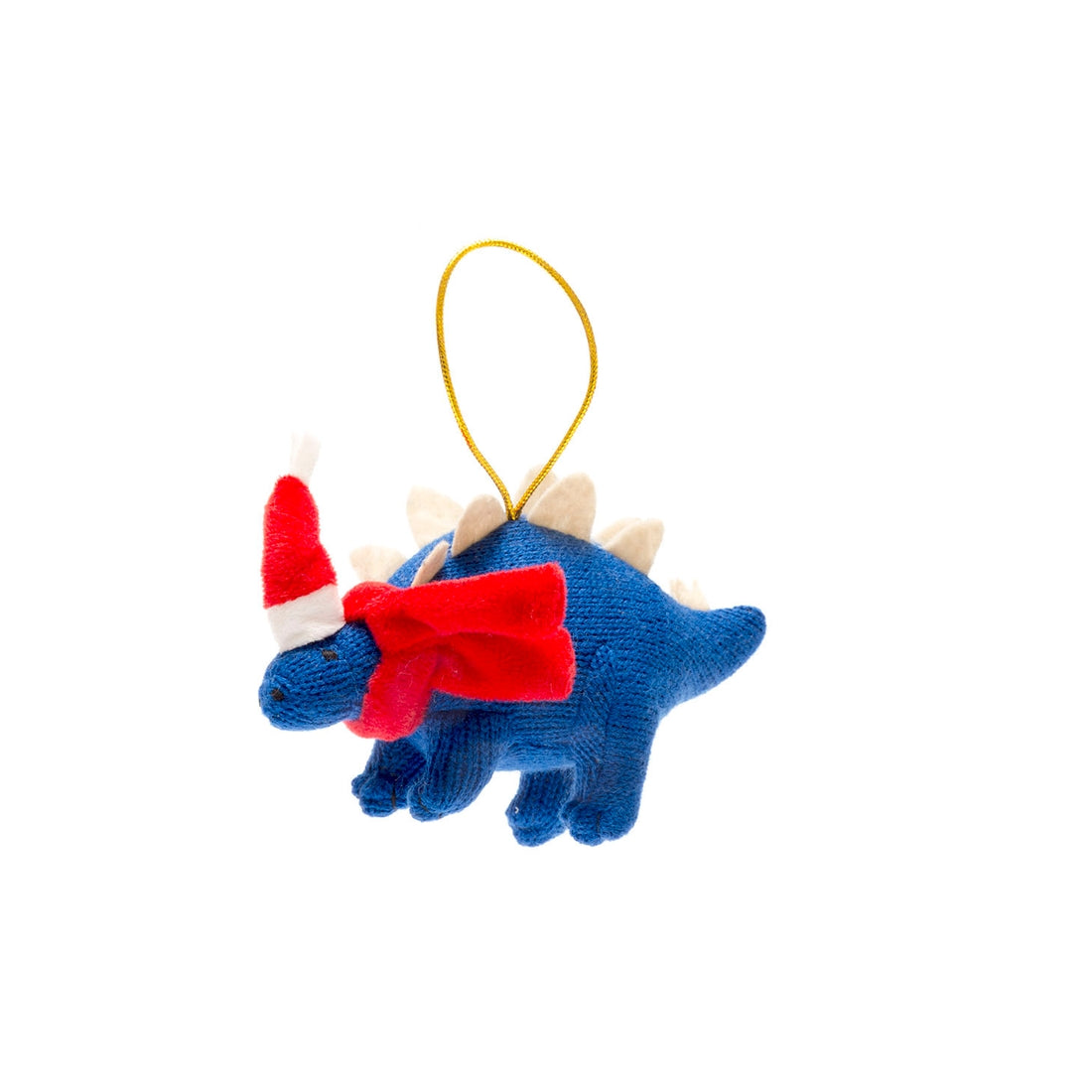 Knitted Stegosaurus Ornament