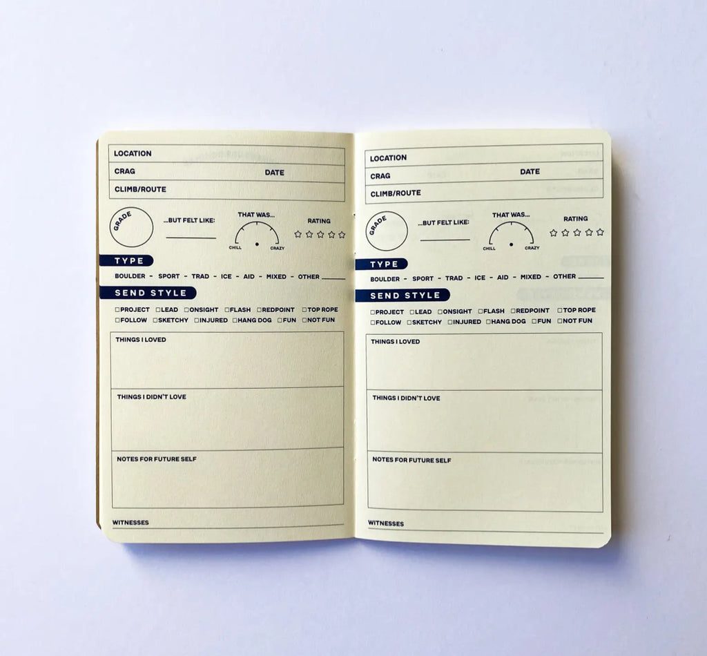 Climbing Journal Heartshake Studios