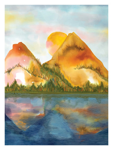 Autumn Mountains Art Print