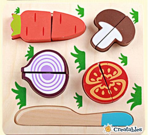 Wooden Toy Cutting Board Sets