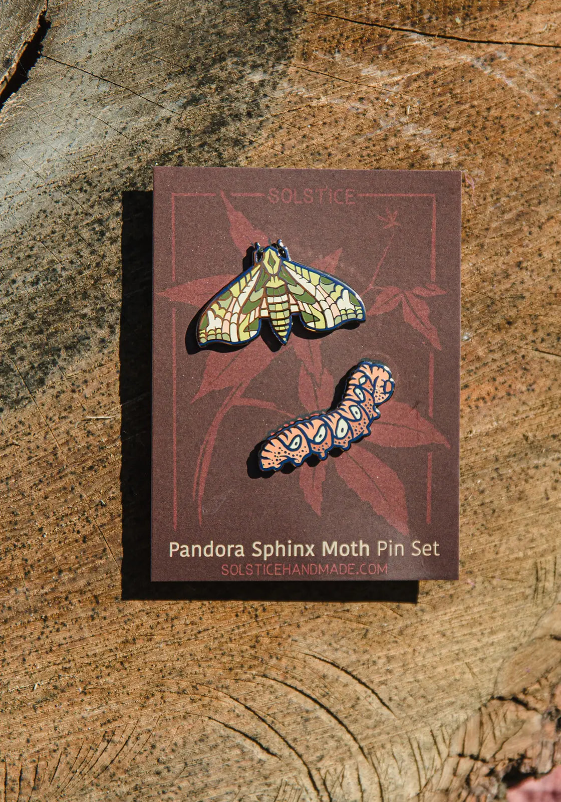 Pandora Sphinx Moth Pin Set