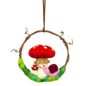 Mini Mushroom & Snail Wreath