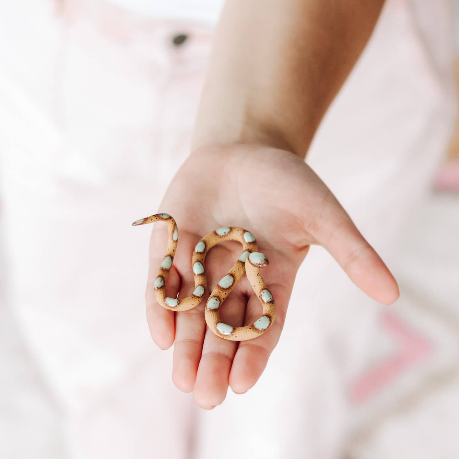 Ceramic Snake Figure