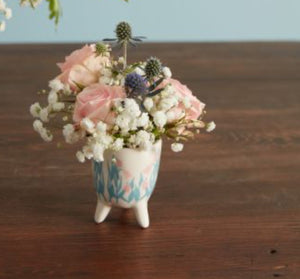Floral Footed Cup