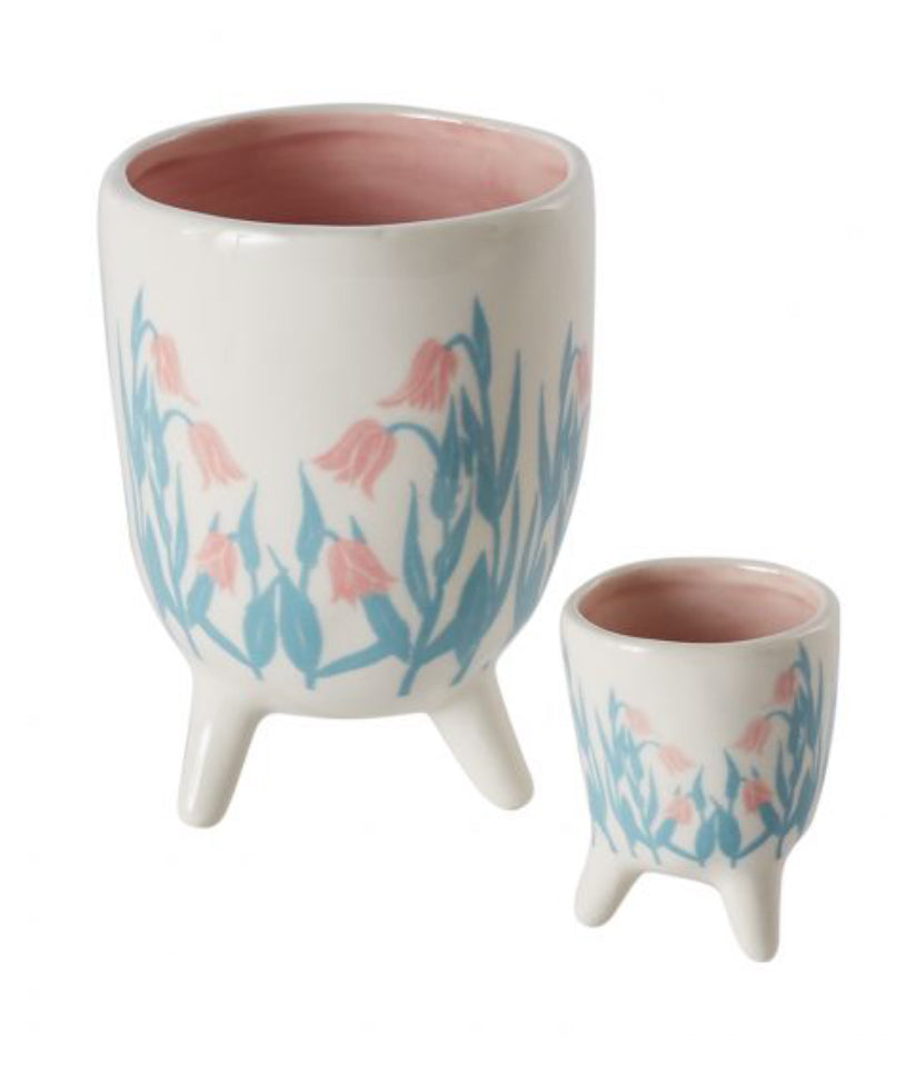 Floral Footed Cup