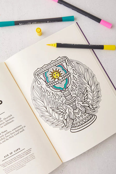 The Tarot Coloring Book By Mega Munden