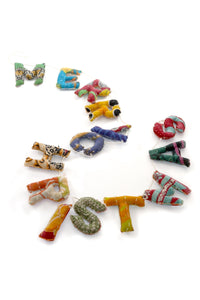 "Merry Christmas" Kantha Garland