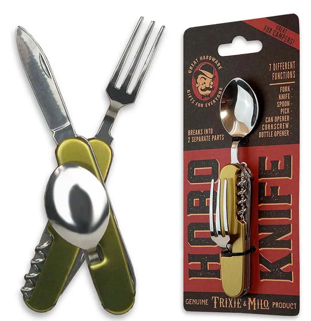 Hobo Camping Multi-Tool Pocket Knife + Cutlery Set – Marmalade Mercantile