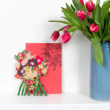 Peonie Bouquet Greeting Card