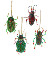 Beaded Beetle Ornament