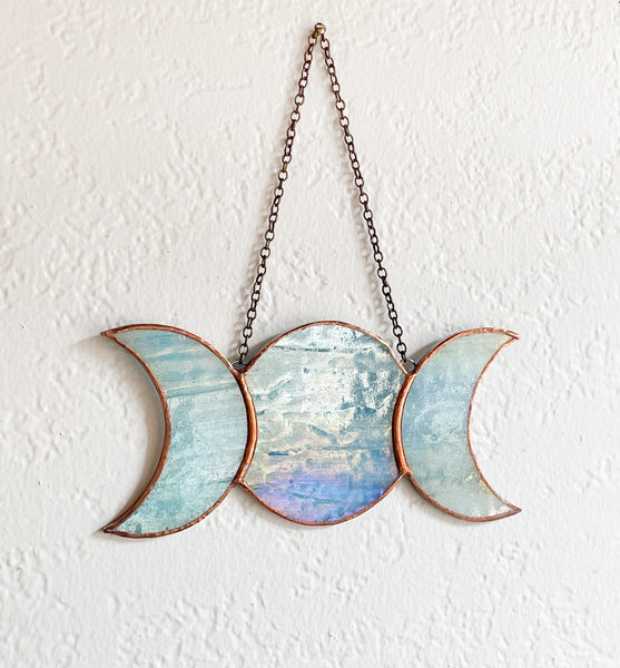 Stained Glass Triple Moons