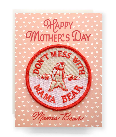 Patch Greeting Card | Mother's Day Mama Bear