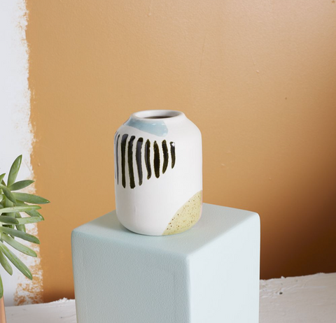 Pastels + Stripes Vase
