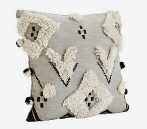 Moroccan Style Pillow Cover with Pompoms