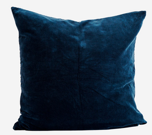 Blue Velvet Pillow Cover