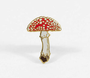 Natural Values Mushroom Pin