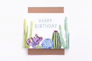 Cacti Birthday Card