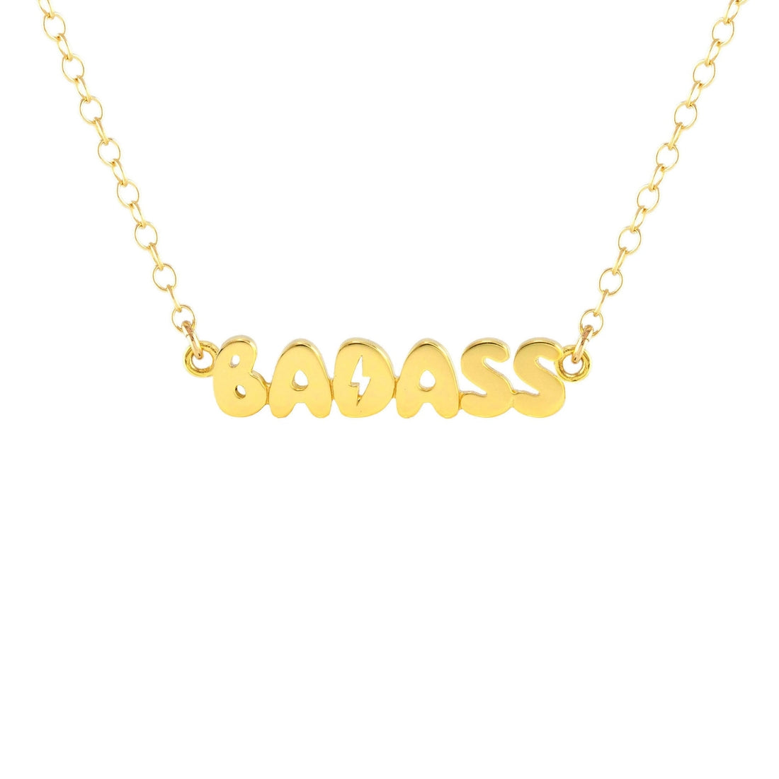 Bubble Charm "Badass" Necklace