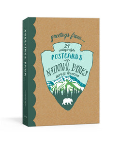 Greetings from . . . 24 Vintage-Style Postcards of National Parks Across the United States by Kathryn Hunters