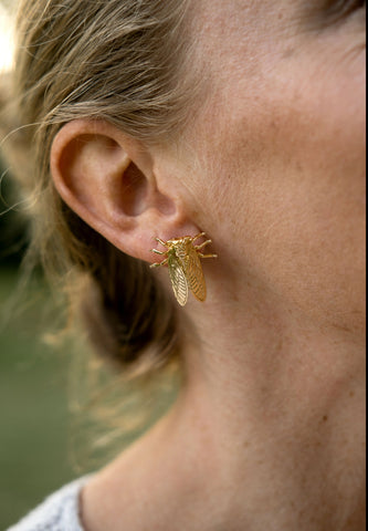 Océanne Cicada Stud Earrings