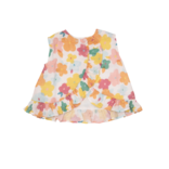 Paper Floral Ruffle Top & Bloomer